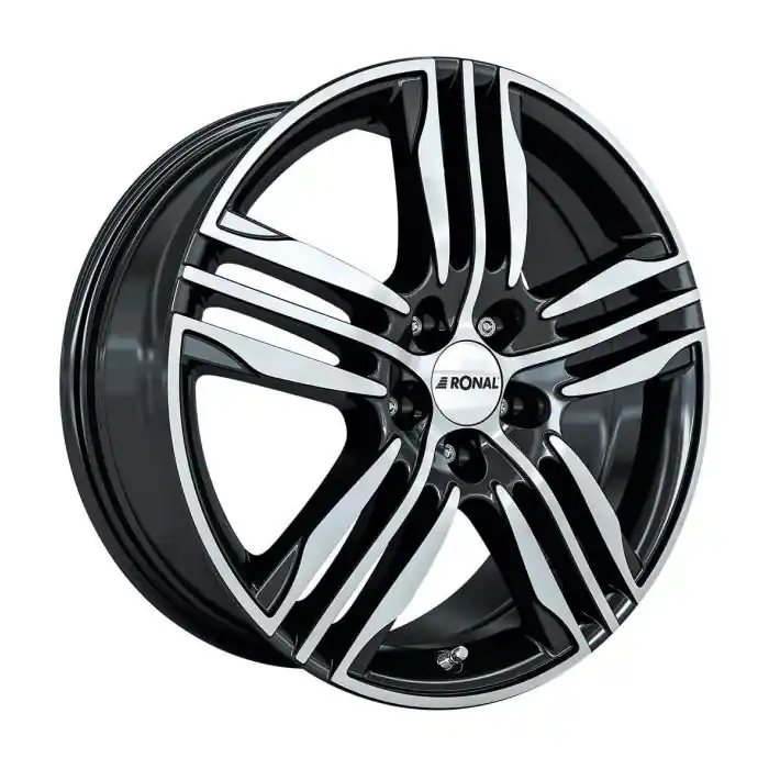 Ofertă specială Jante aliaj RONAL R57 BLACK-FRONT CUT 7.5X17 5X105 CB:56.6 ET:42