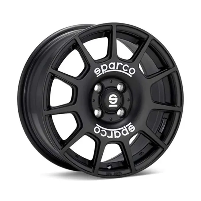 Ofertă exclusivă Jante aliaj SPARCO TERRA MATT BLACK WHITE LETTERING 7X16 5X100 CB:63.4 ET:35