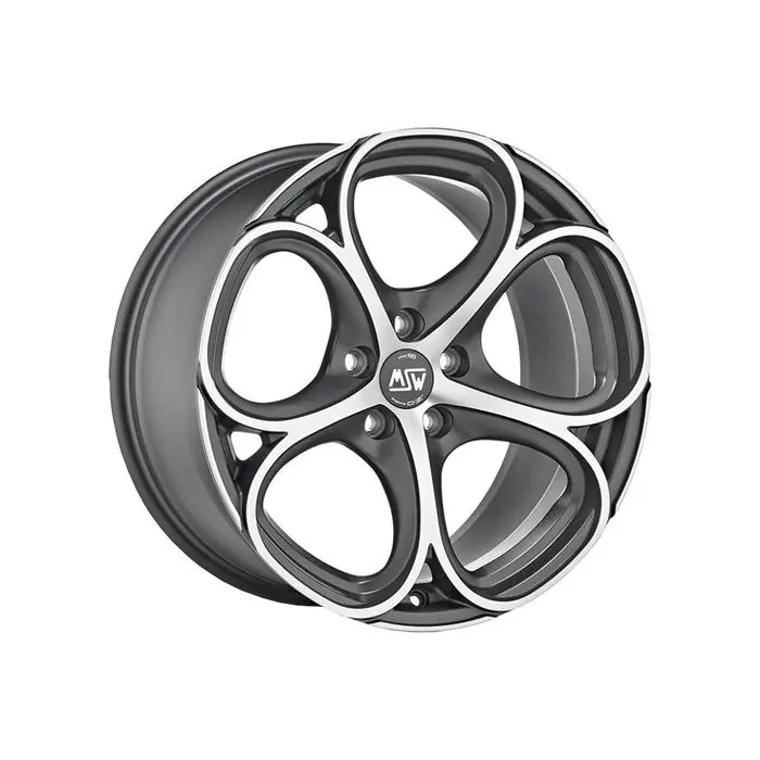 Preț promoțional Jante aliaj MSW 82 MATT GUN METAL FULL POLISHED 8X18 5X110 CB:65.06 ET:40