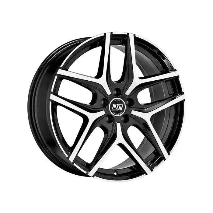 Jante aliaj MSW 40 BLACK FULL POLISHED (GBFP) 8.5X20-5x114.3-CB:-ET:45 Ultima șansă