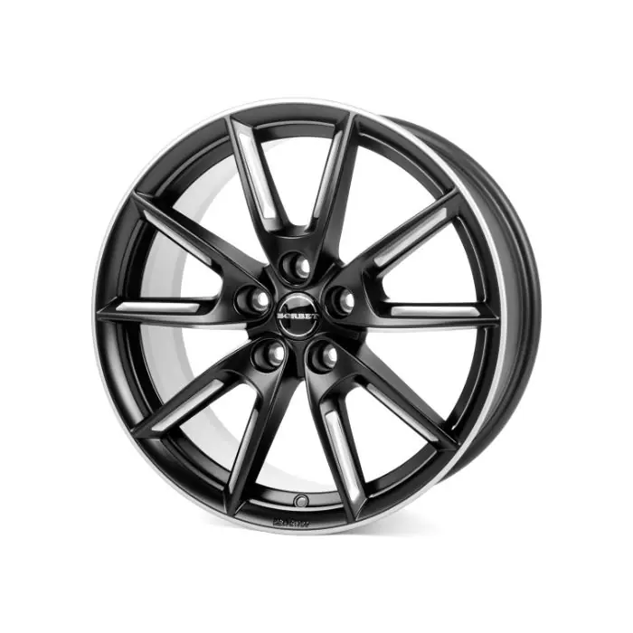 Jante aliaj BORBET LX18 BLACK MATT SILVER SPOKE RIM 8X18 5X114.3 CB:72.5 ET:48 Reducere