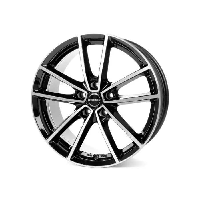 Jante aliaj BORBET W BLACK POLISHED GLOSSY 8X20 5X112 CB:66.7 ET:27 Doar azi