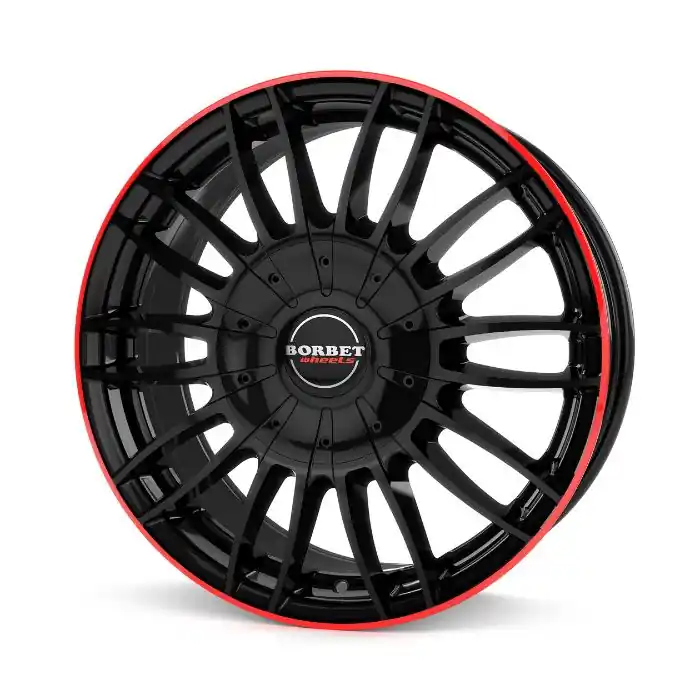 Jante aliaj BORBET CW3 BLACK GLOSSY RED RING 7.5X18 5X120 CB:65.09 ET:43 Disponibil imediat