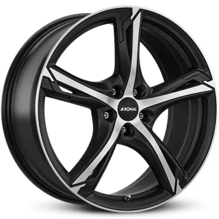 Preț redus Jante aliaj RONAL R62 JET BLACK-MATT-FRONT CUT 8.5X20 5X114.3 CB:82 ET:50