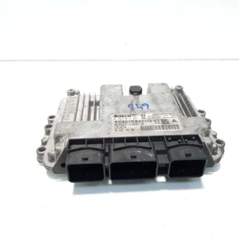 Calculator motor ECU Bosch, cod 9653958980, 9662213180, Peugeot 307 CC (3B), 1.6 HDI, 9HZ (idi:560453) Bestseller
