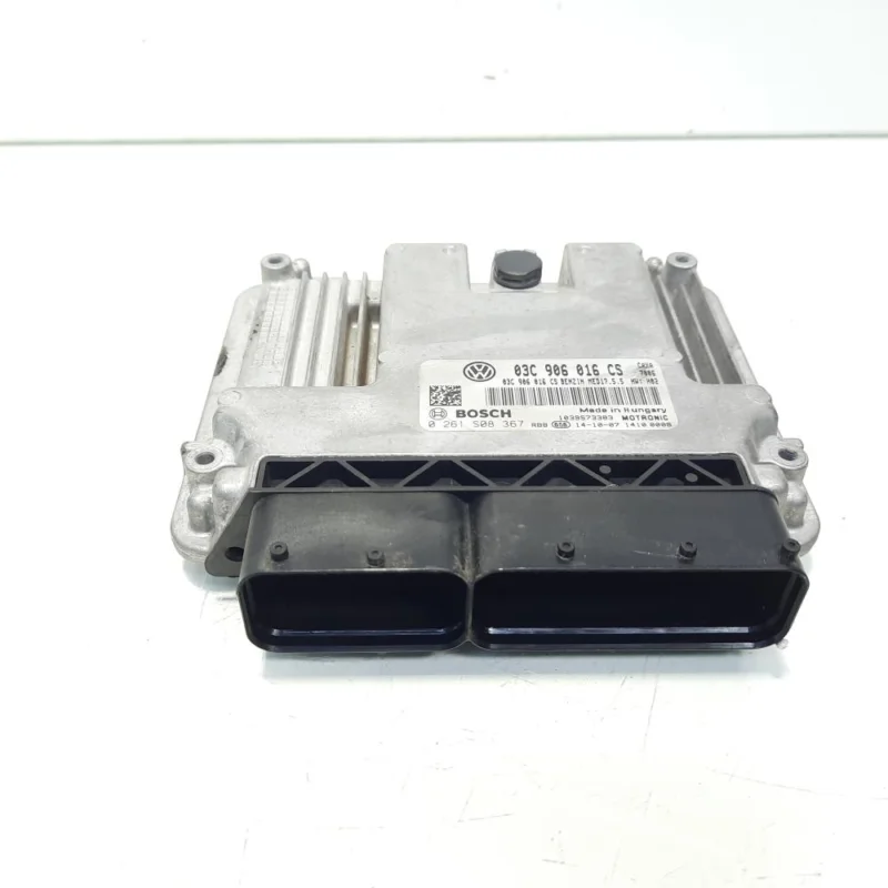 Calculator motor ECU, cod 03C906016CS, 0261S08367, Skoda Rapid (NH3), 1.4 TSI, CAXA (idi:557619) Ultima șansă