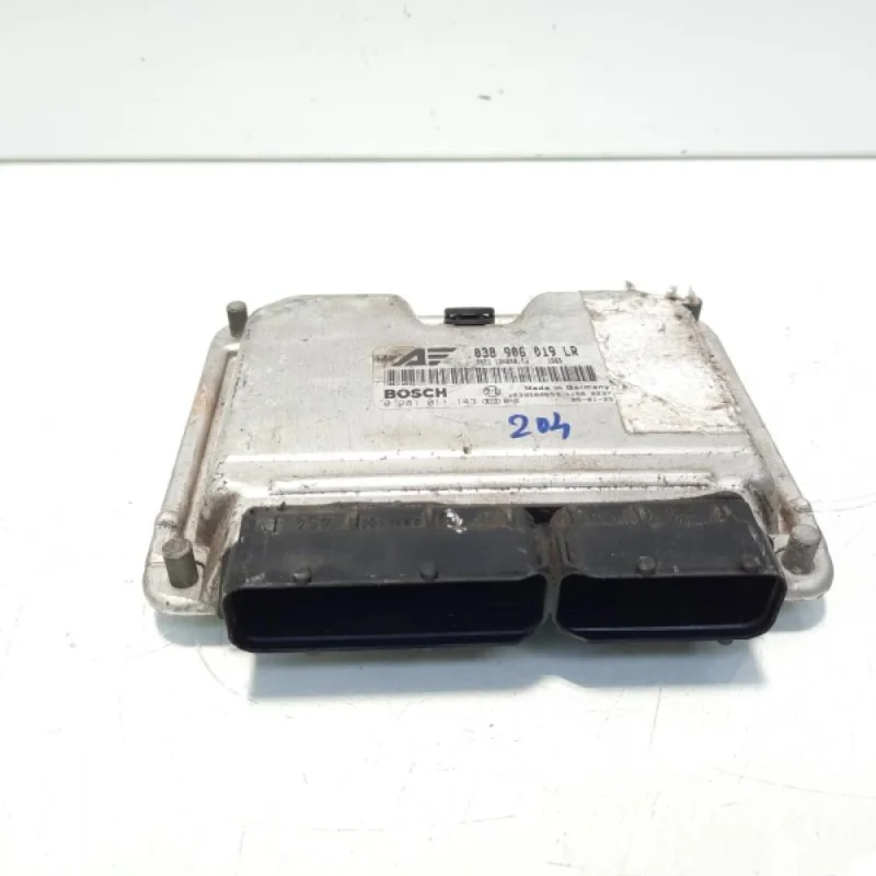 Calculator motor ECU, cod 038906019LR, 0281011143, VW Bora Combi (1J6), 1.9 TDI, AUY (idi:560502) Nu rata