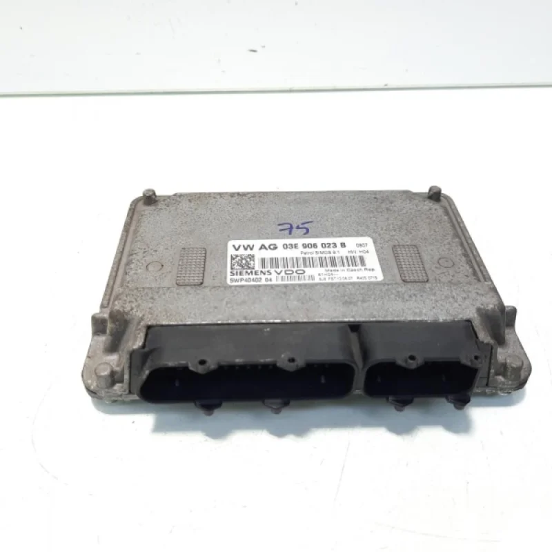 Calculator motor ECU, cod 03E906023B, VW Polo sedan (9N), 1.2 benz, BZG (idi:560458) Preț mic