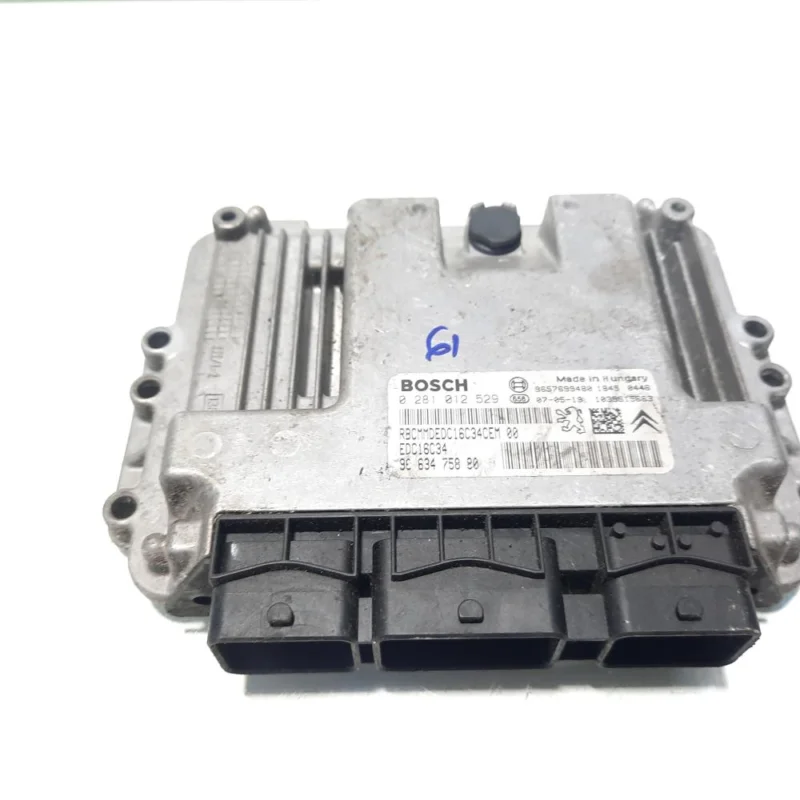 Calculator motor ECU Bosch, cod 9663475880, 0281012529, Peugeot 206 Sedan, 1.4 HDI, 8HZ (idi:560737) Ieftin