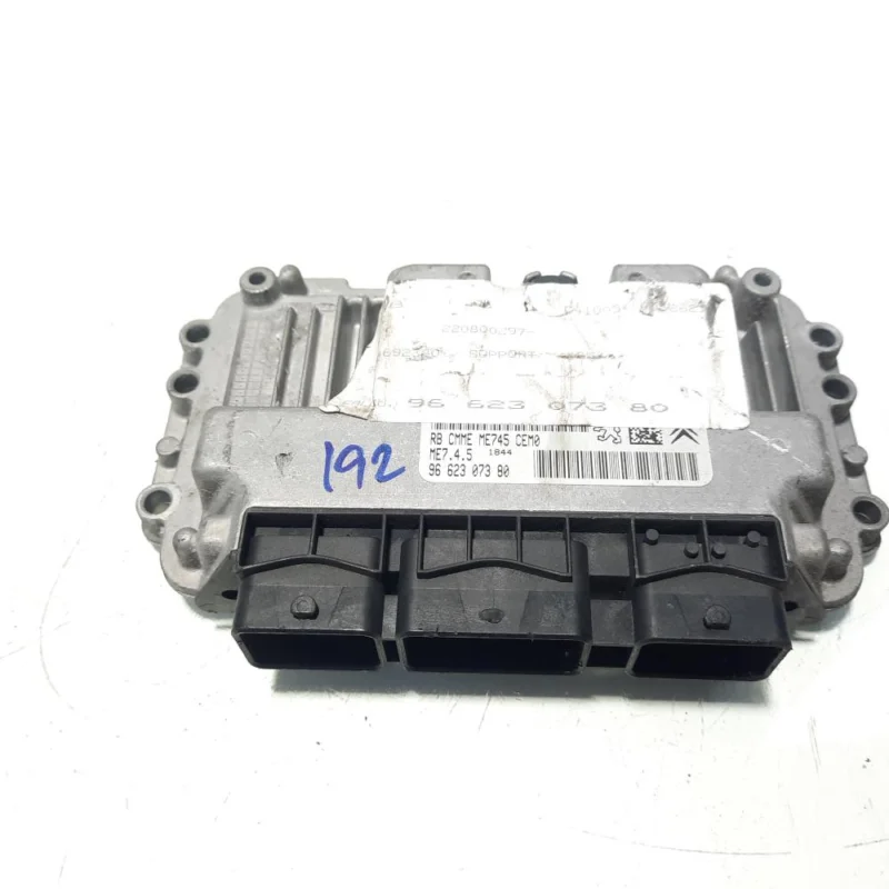 Calculator motor ECU, cod 9662307380, Peugeot 307 SW, 1.6 16V benz, NFU (idi:560752) Transport gratuit