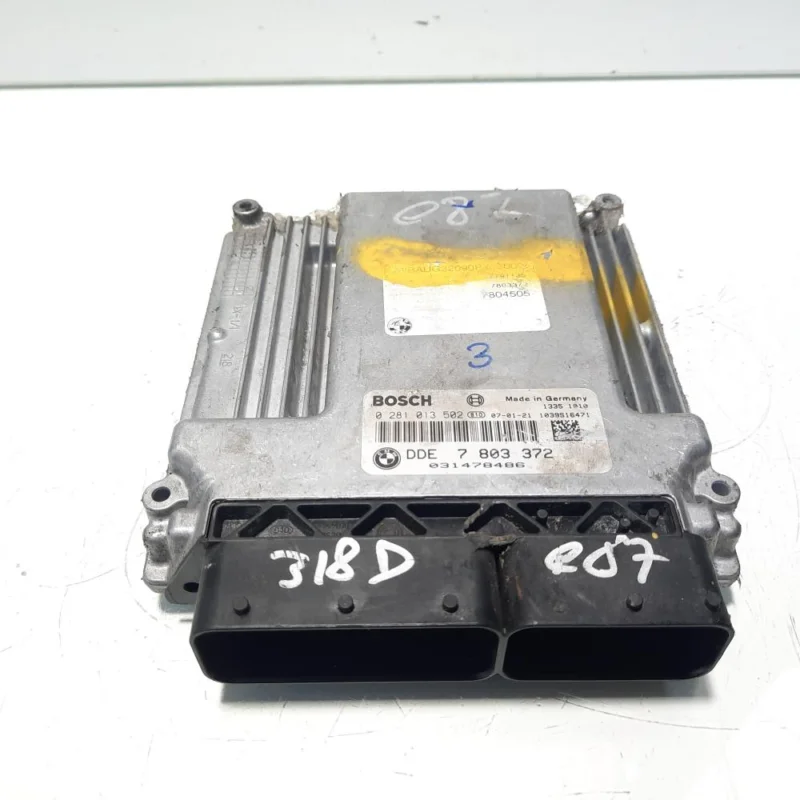 Calculator motor ECU, cod 7803372, 0281013502, Bmw 3 (E90), 2.0 diesel. N47D20A (idi:560707) Reducere extra