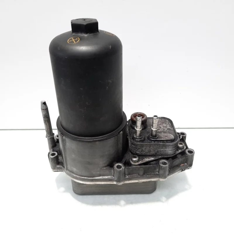 Carcasa filtru ulei cu racitor ulei, cod 4R8Q-6C711-BA, Land Rover Range Rover Sport (LS), 2.7 diesel, 276DT (id:556678) Ofertă