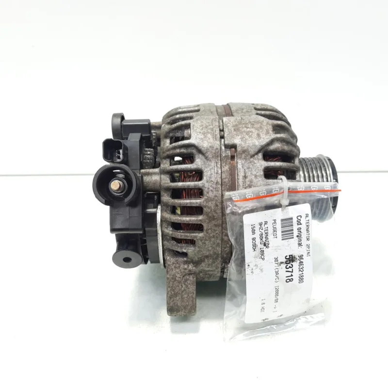 Alternator 150A Bosch, cod 9646321880, Peugeot 307, 1.6 HDI, 9HZ (pr:110747) Lichidare de stoc
