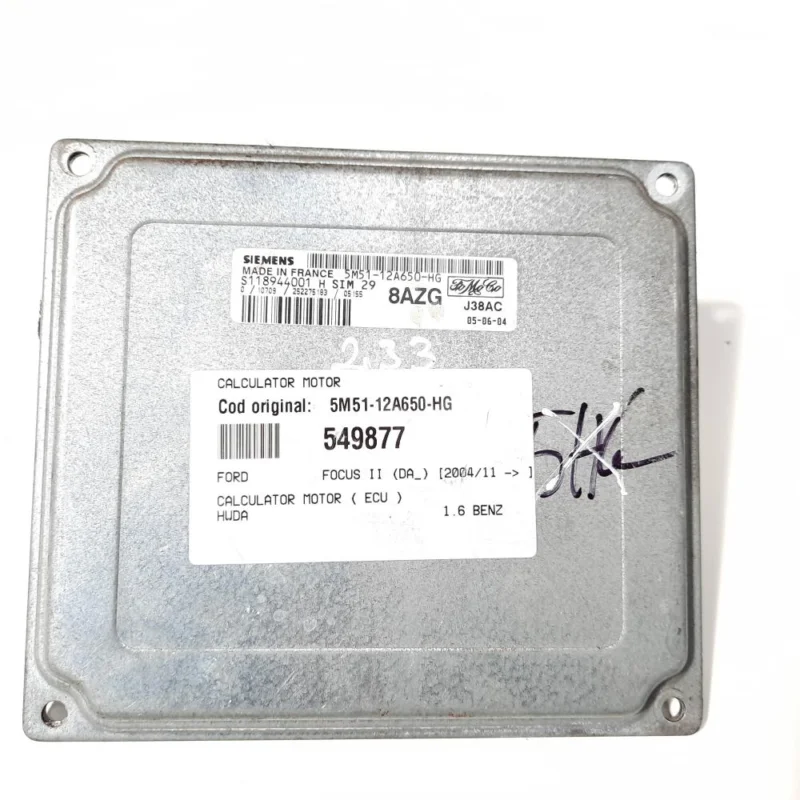 Preț redus Calculator motor, cod 5M51-12A650-HG, Ford C-Max 1, 1.6 benz, HWDA (idi:549877)