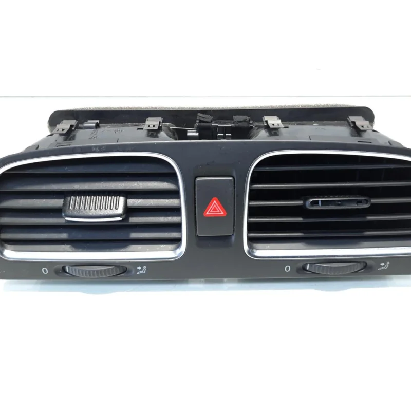 Expediere rapidă Grila aer bord centrala cu buton avarii, Vw Golf 6 (5K1) (id:551132)