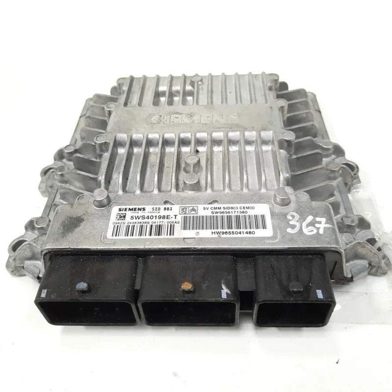 Calculator motor, cod 9656171380, Peugeot 207 CC (WD), 1.6 HDI, 9HZ (idi:550103) Disponibil imediat