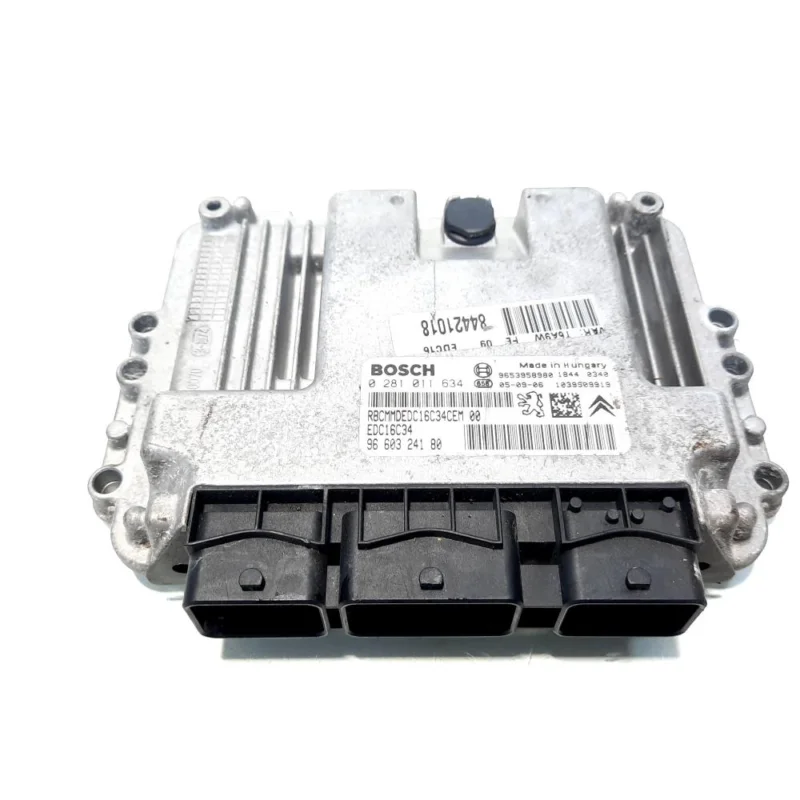 Calculator motor ECU, cod 9653958980, 0281011634, Citroen C3 Picasso, 1.6 HDI, 9HZ (idi:550020) Retur gratuit