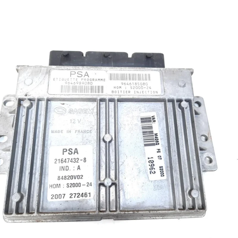 Calculator motor, cod 9646185080, 9646989080, Citroen Saxo (S0, S1), 1.4 benz, KFW (idi:549776) Reduceri