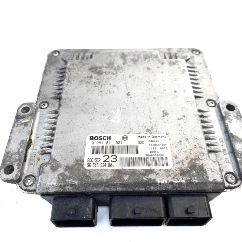 Calculator motor, cod 9640938680, 0281011521, Citroen C4 (I), 2.0 HDI, RHZ (idi:550105) Nu rata