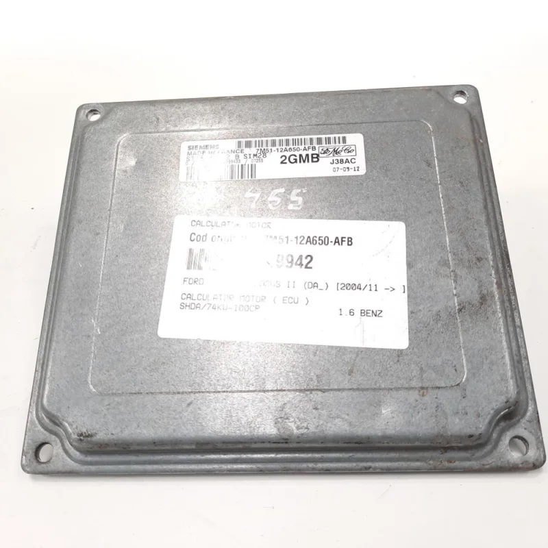 Chilipir Calculator motor, cod 7M51-12A650-AFB, Ford Focus 2 (DA), 1.6 benz, SHDA (id:549942)