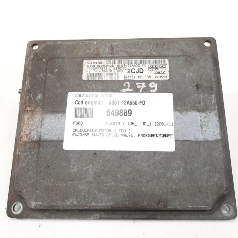 Cel mai bun preț Calculator motor, cod 6S61-12A650-FD, Ford Fiesta 5, 1.25 benz, FUJA (id:549889)