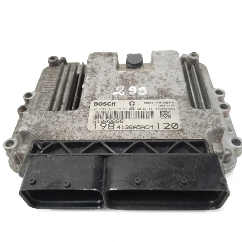 Calculator motor, cod 51809688, 0281013579, Fiat Bravo 2 (198), 1.9 JTD, 192A8000 (id:549928) Preț redus