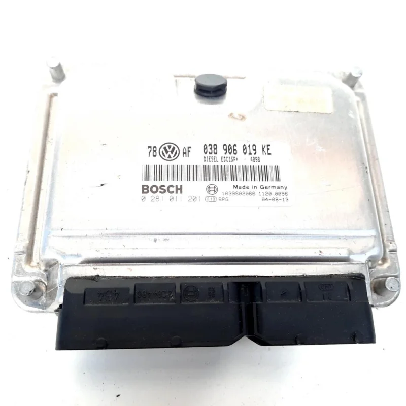 Calculator motor Bosch, cod 038906019KE, 0281011201, Skoda Superb I (3U4), 1.9 TDI, AWX (id:549748) Cel mai vândut