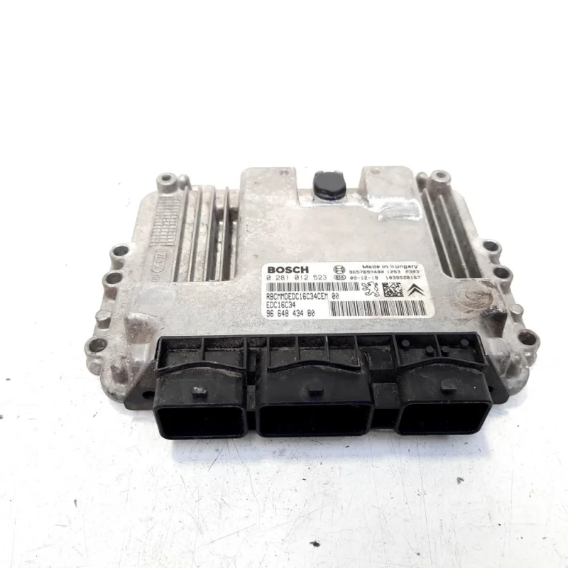Calculator motor, cod 9657699480, 0281012523, Citroen C3 (II), 1.4 HDI, 8HZ (idi:543582) Transport gratuit