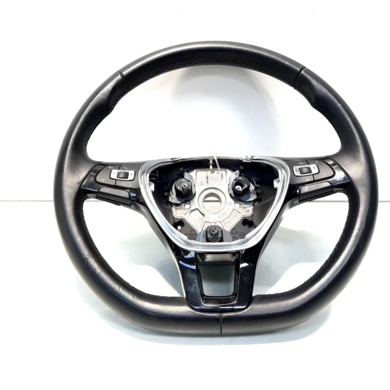 Cumpărături sigure Volan piele cu comenzi si padele, cod 6C0419091J, Vw Polo (6R) (id:544695)