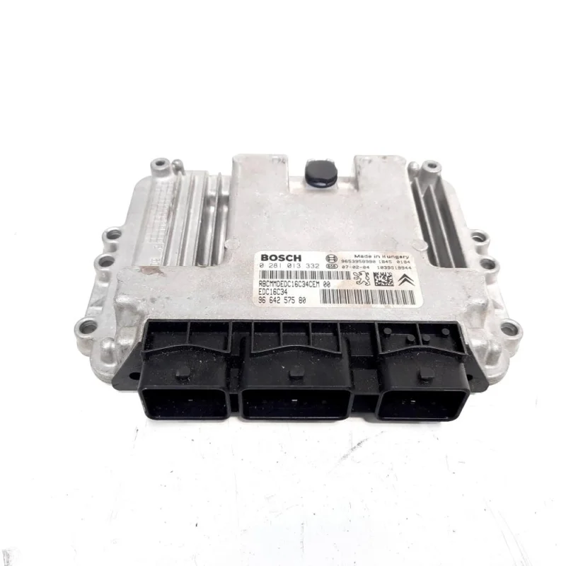Calculator motor Bosch, cod 9653958980, 0281013332, Peugeot 307 CC (3B), 1.6 HDI, 9HZ (idi:538450) Ofertă specială
