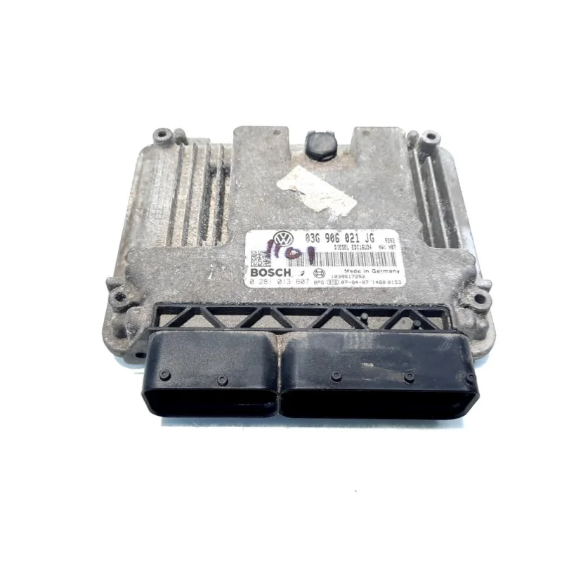 Calculator motor, cod 03G906021JG, 0281013607, VW Caddy 3 Combi (2KJ), 2.0 TDI, BMM (idi:527602) Plată sigură