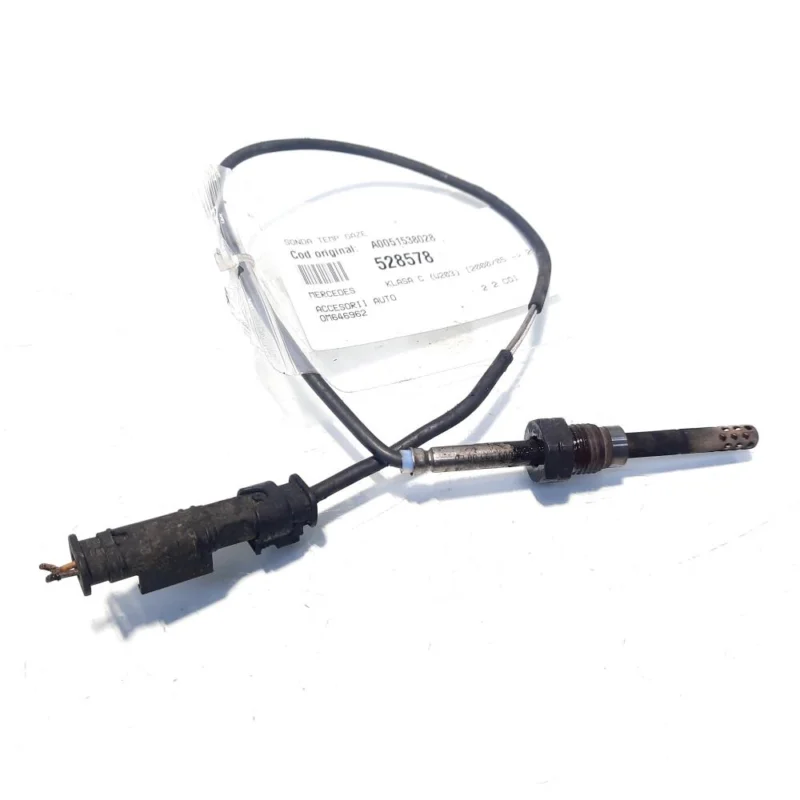 Noutate Sonda temperatura gaze, cod A0051538028, Mercedes Clasa C (W203) 2.2 CDI, OM646962 (id:528578)