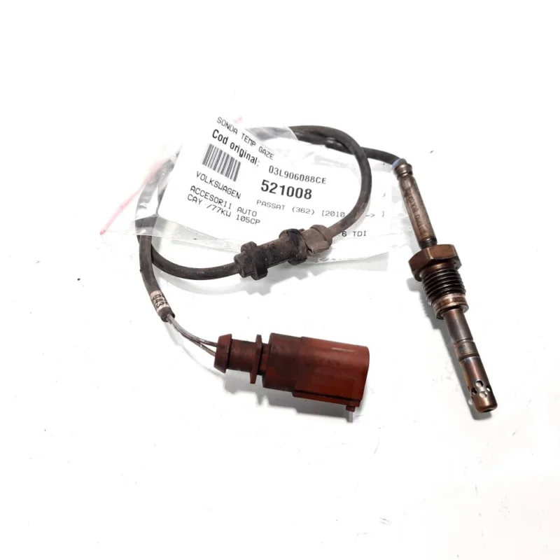 Sonda temperatura gaze, cod 03L906088CE, VW Passat Variant (365), 1.6 TDI, CAY (idi:521008) Livrare gratuită