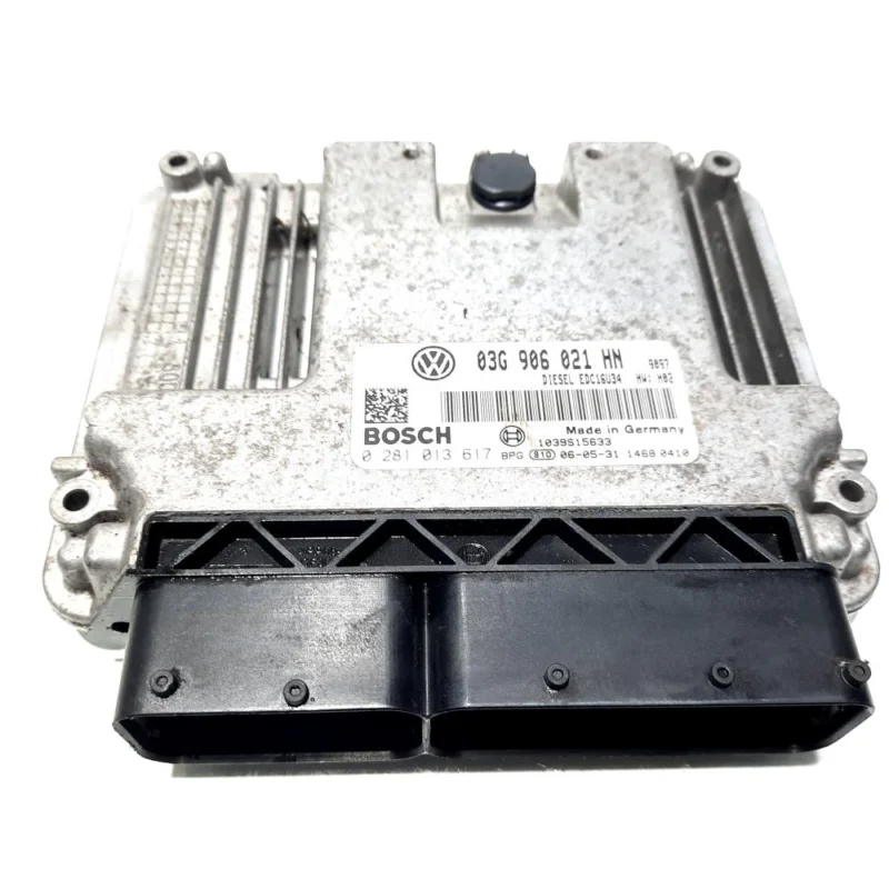 Calculator motor, cod 03G906021HN, 0281013617, Seat Leon (1P1), 2.0 TDI, BMM (idi:515954) Lichidare de stoc