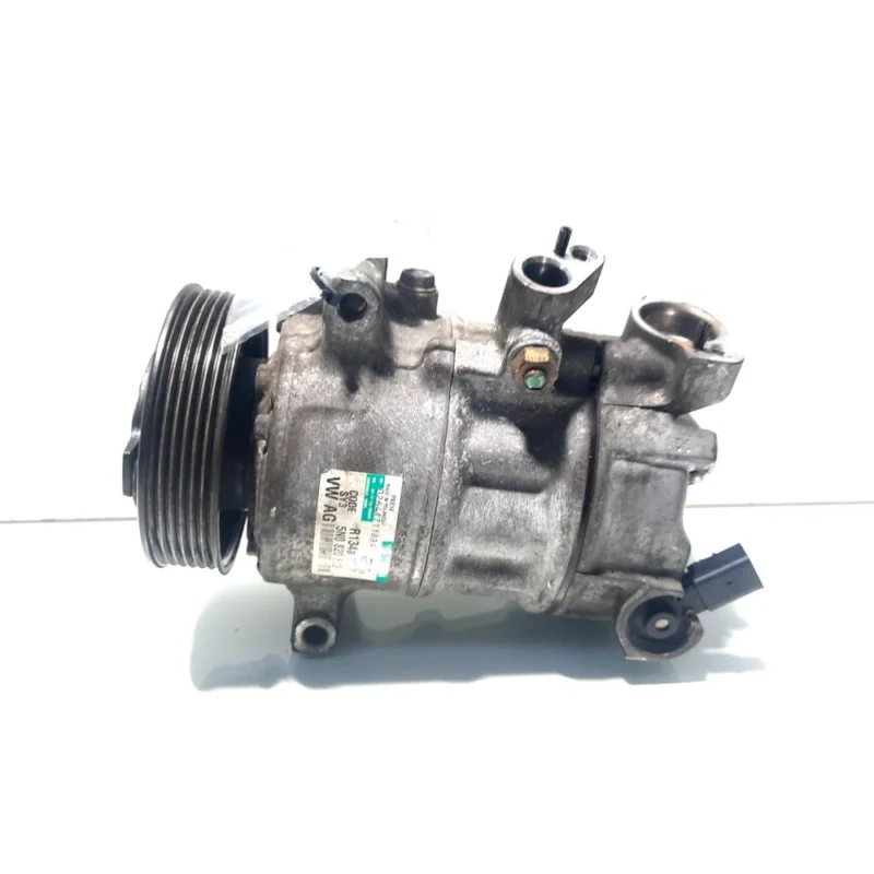 Compresor clima Sanden, cod 5N0820803, VW Golf 5 (1K1), 1.9 TDI, BXE (idi:509200) Preț redus