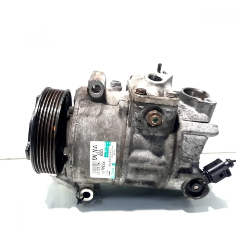 Compresor clima Sanden, cod 1K0820859F, VW Jetta 3 (1K2), 2.0 TDI, BMM (idi:508126) Ultima șansă