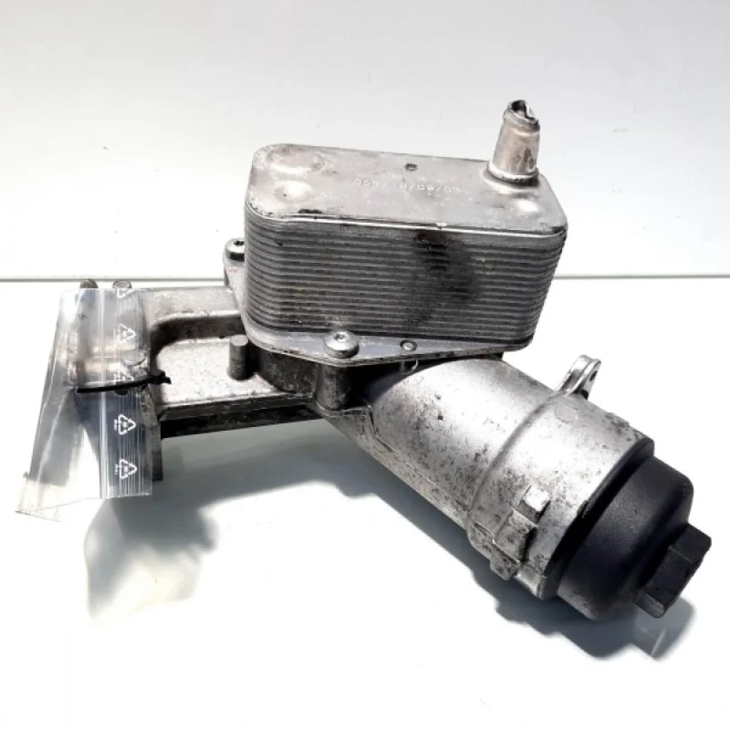 Plată sigură Carcasa filtru ulei cu racitor ulei, cod 7787072-06, Bmw 1 (E81, E87) 2.0 diesel, 204D4 (id:512069)