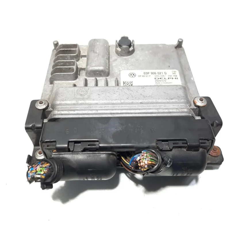 Calculator motor, cod 03P906021Q, Skoda Fabia 2 (5J, 542) 1.2 TDI, CFW (idi:506684) Ofertă limitată
