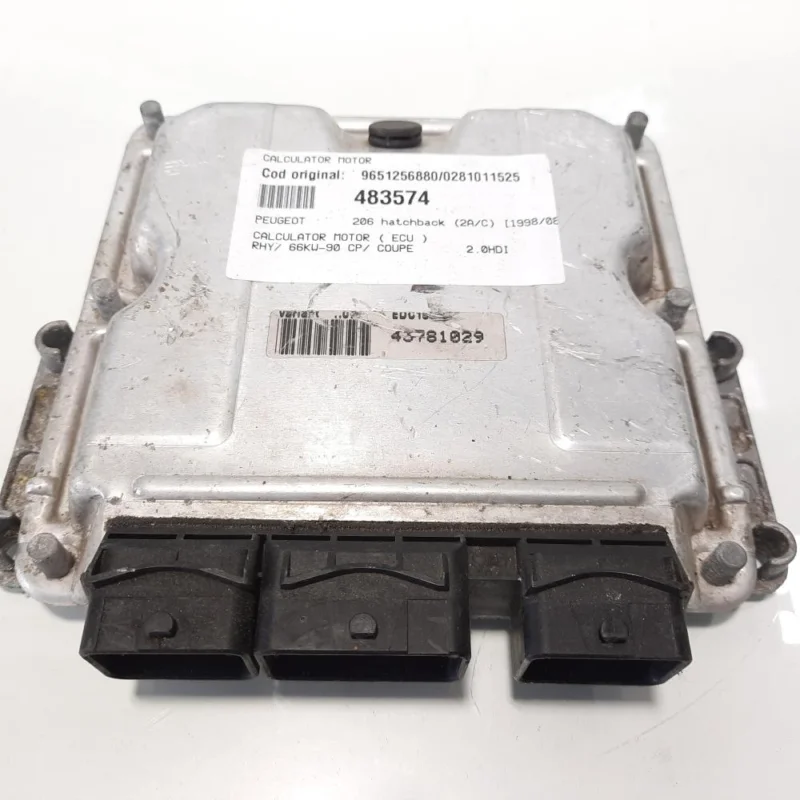 Calculator motor, cod 9651256880, 0281011525, Peugeot 306, 2.0 HDI, RHY (idi:483574) Premium