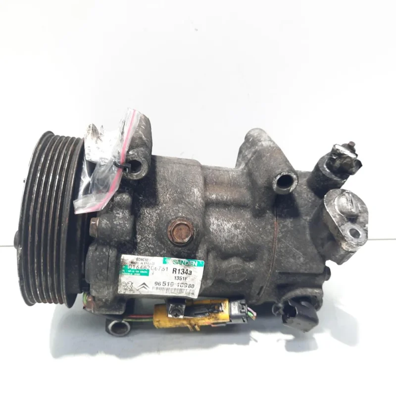 Compresor clima Sanden, cod 9651910980, Peugeot 307, 1.6 HDI, 9HX (id:504736) Reducere extra