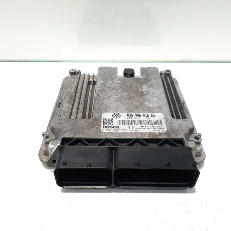 Calculator motor, cod 03G906016DS, 0281011953, Seat, 2.0 TDI, BKD (idi:499932) Lichidare de stoc