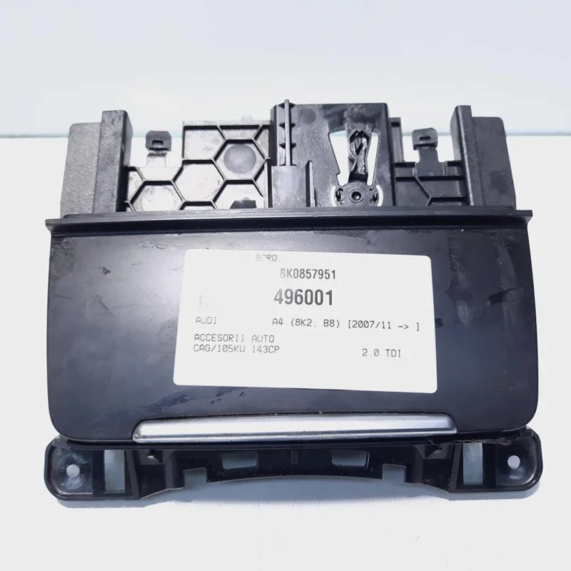 Plată securizată Scrumiera bord, cod 8K0857951, Audi A4 (8K2, B8) (id:496001)