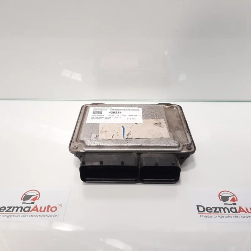 Calculator motor, cod 03G906021KK, 0281013228, Skoda Octavia 2 (1Z3), 2.0 TDI, BKD (idi:429224) Disponibil imediat