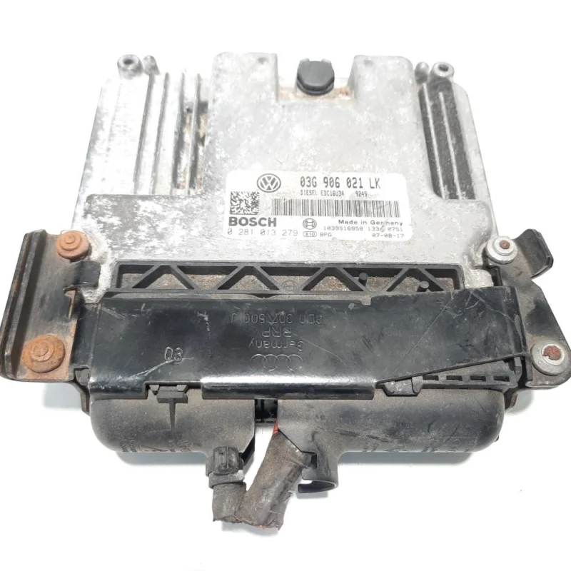 Calculator motor, cod 03G906021LK, 0281013279, Skoda Octavia 2 (1Z3), 1.9 TDI, BXE (idi:491582) Chilipir