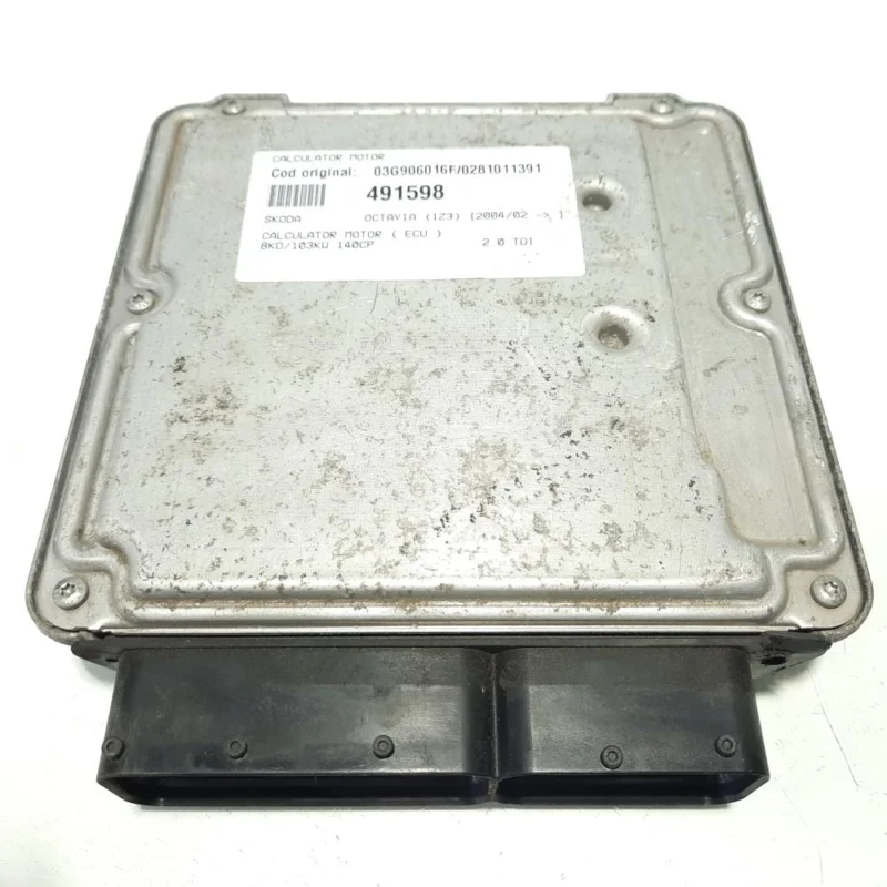 Calculator motor, cod 03G906016F, 0281011391, VW Golf 5 Variant (1K5), 2.0 TDI, BKD (idi:491598) Ultima șansă
