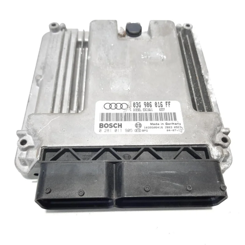 Calculator motor, cod 03G906016FF, 0281011905, VW Touran (1T1, 1T2), 2.0 TDI, BKD (idi:491603) Disponibil imediat