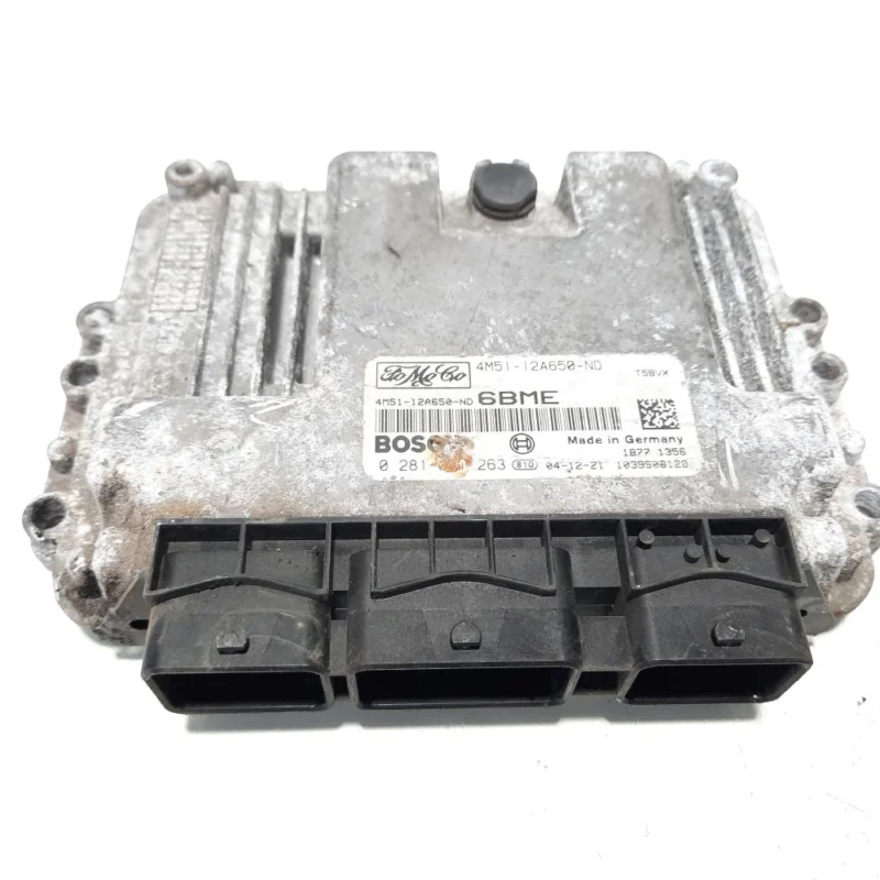 Calculator motor, cod 4M51-12A650-ND, 0281011263, Ford Focus 2 Sedan (DA), 1.6 TDCI, G8DA (idi:491595) Ofertă