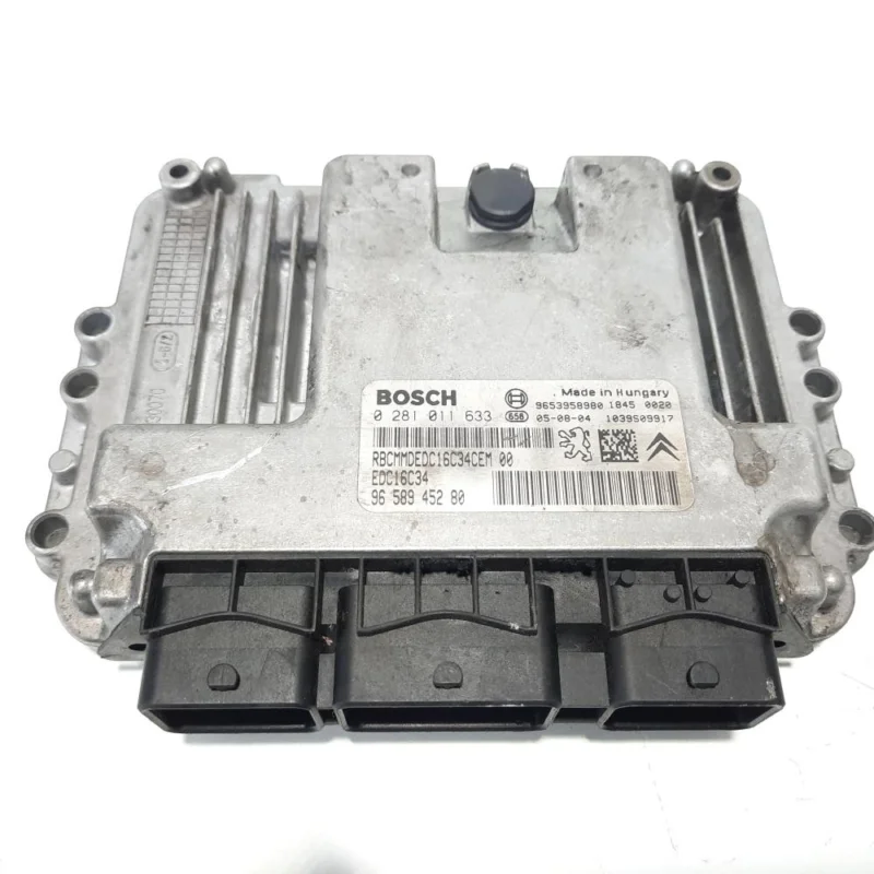 Calculator motor, cod 9653958980, 0281011633, Peugeot 307 SW, 1.6 HDI, 9HX (id:491054) Ofertă limitată