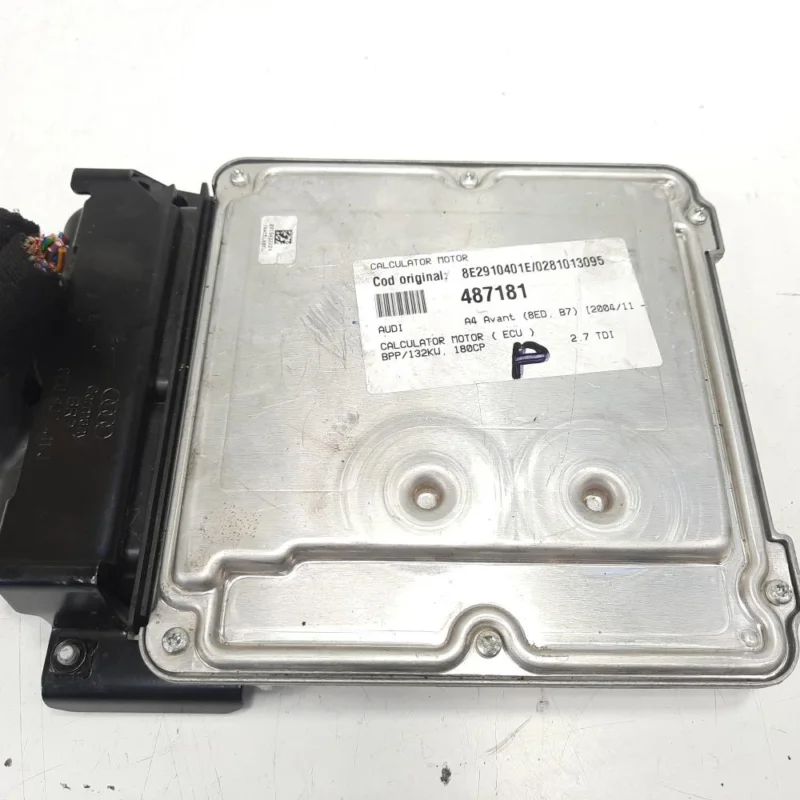 Calculator motor, cod 8E2910401E, 0281013095, Audi A4 Avant (8ED, B7) 2.7 TDI, BPP (id:487181) Doar azi