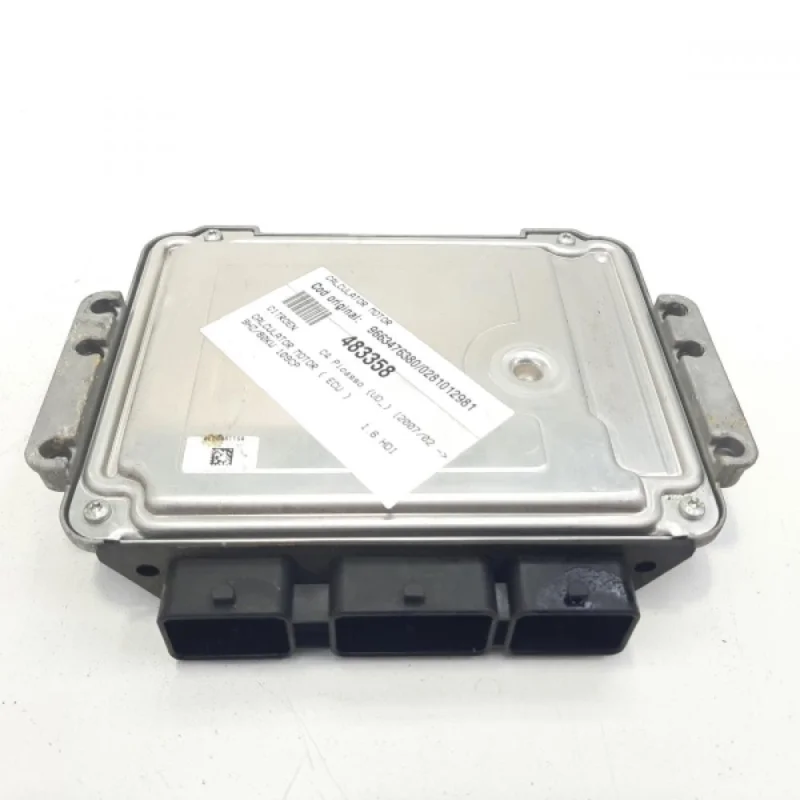 Calculator motor, cod 9663476380, 0281012981, Peugeot 307 CC (3B), 1.6 HDI, 9HZ (idi:483358) Disponibil imediat